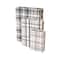 Multicolor Plaid Faux Book Storage Decorative Box Set